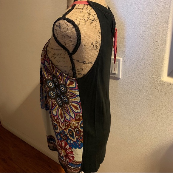 Anthropologie silk and embroidered top M - Picture 5 of 7